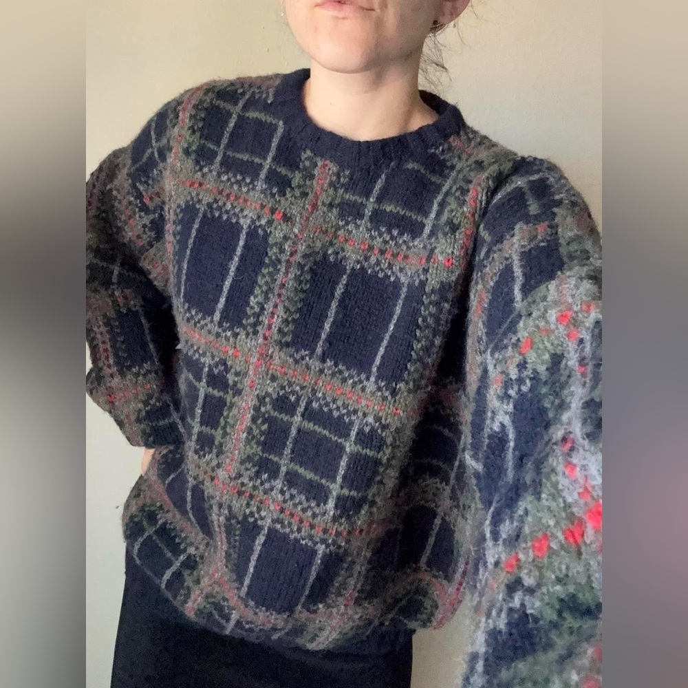 Vintage Eddie Bauer fisherman chunky knit sweater 90s / 00s sz men’s XL - Picture 3 of 8